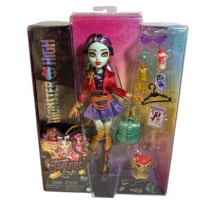 Monster High Jinafire Long Doll With Accessories & Pet Dragon Dog Mattel NEW